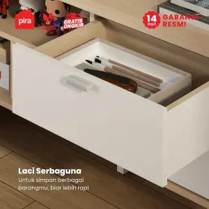 PIRA METROPOLIS OX - ABBA TV120 MEJA TV / RAK TV / LEMARI TV warna PRO OAK - WHITE - PIRA METROPOLIS OX - foto 5