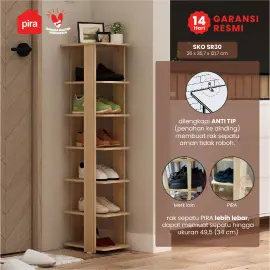 PIRA METROPOLIS -  SKO SR30 RAK SEPATU SUSUN / LEMARI SEPATU warna PRO OAK - PIRA METROPOLIS OX - foto 1