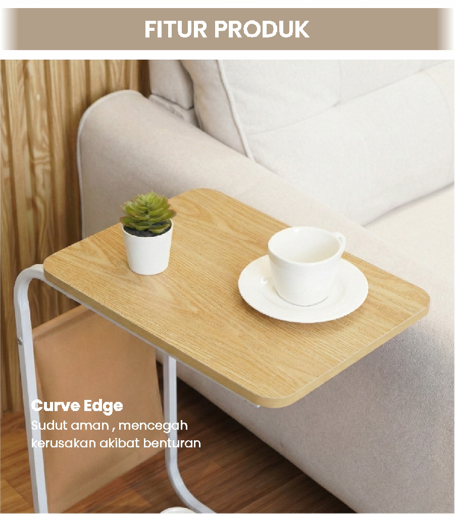 Infografik PIRA -  MOGI ET40 MEJA KOPI / MEJA SUDUT SOFA / MEJA SAMPING / MEJA KECIL warna WHITE - OAK - PIRA - halaman 3