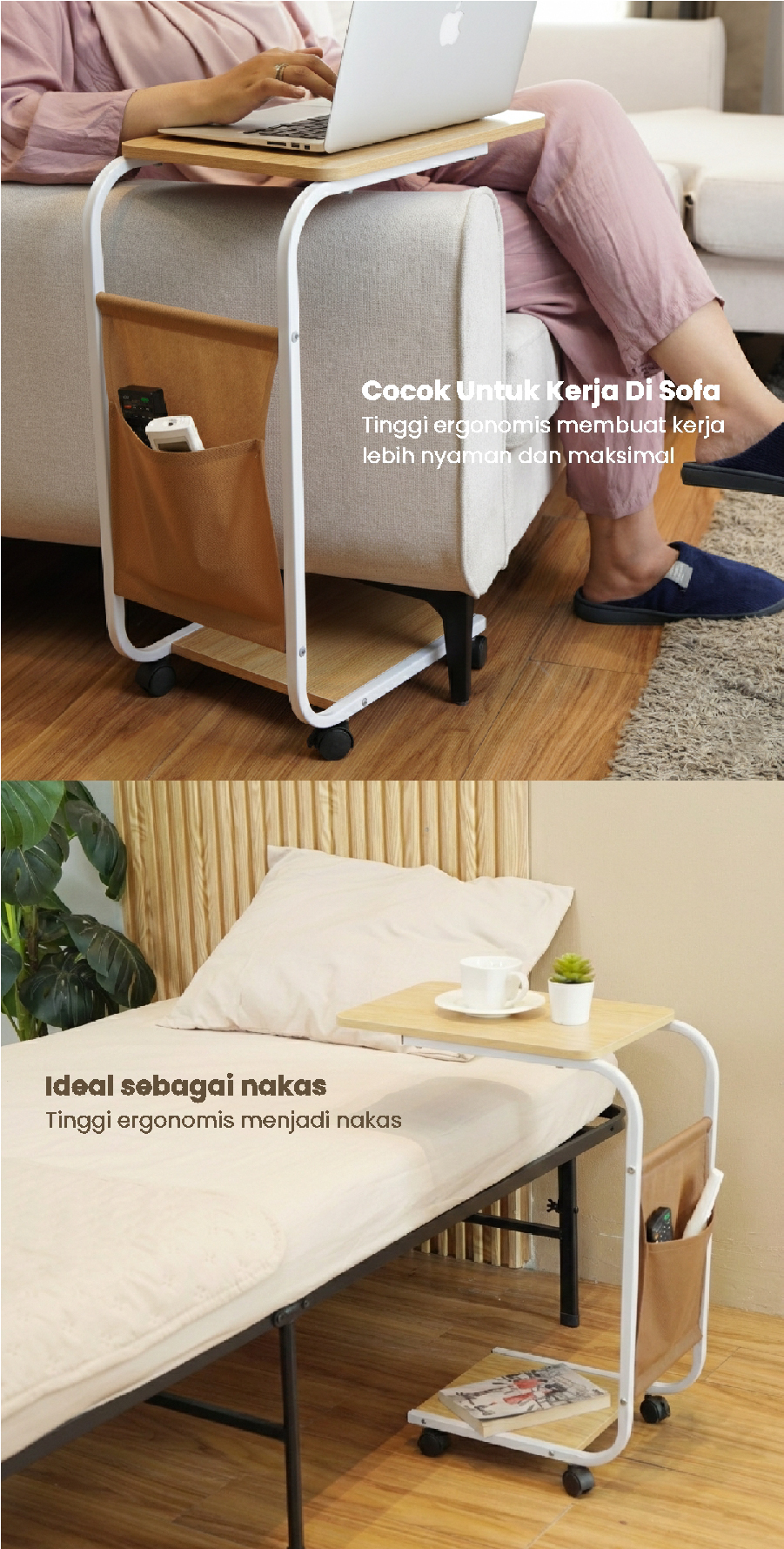 Infografik PIRA -  MOGI ET40 MEJA KOPI / MEJA SUDUT SOFA / MEJA SAMPING / MEJA KECIL warna WHITE - OAK - PIRA - halaman 6
