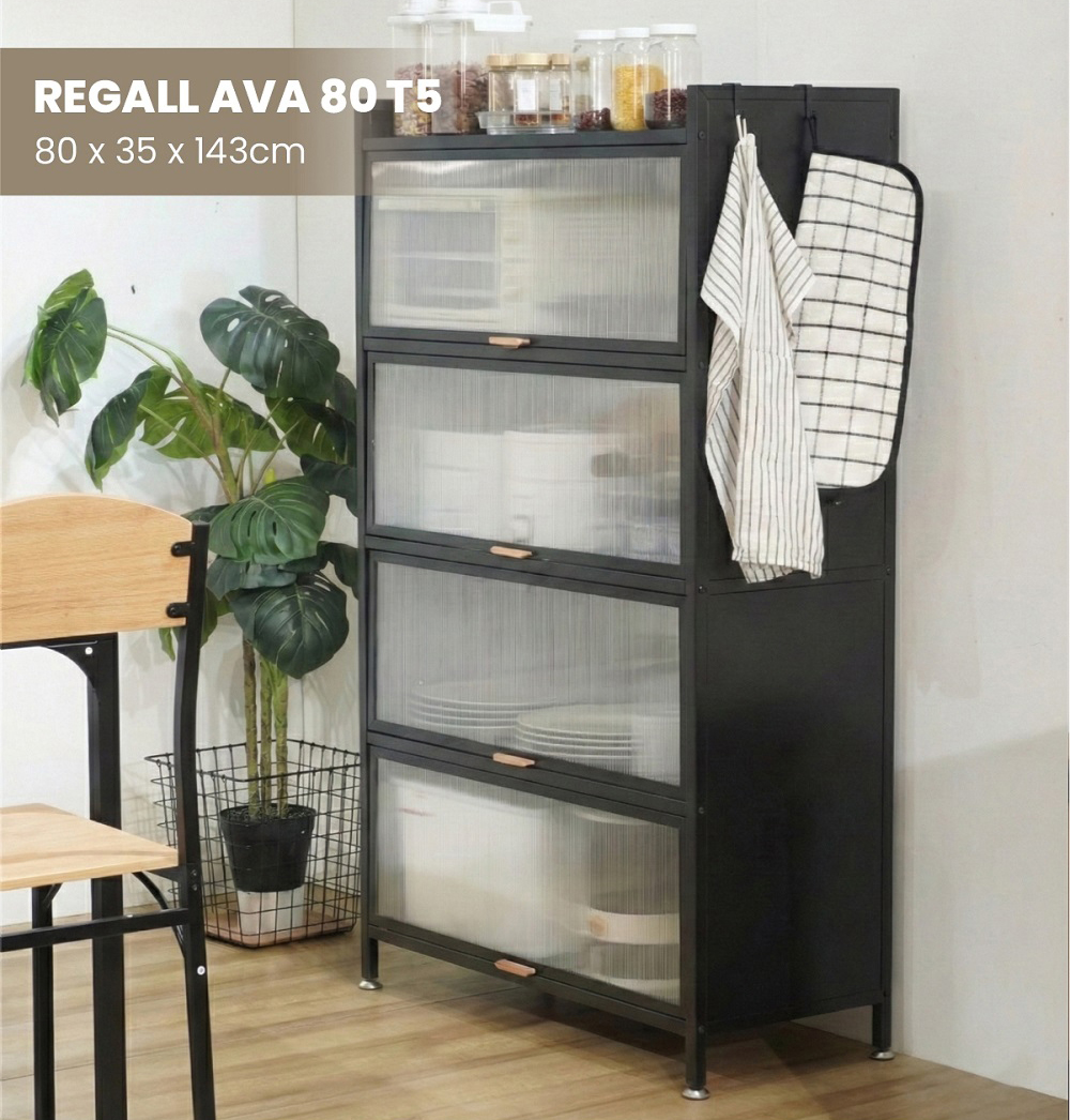 Infografik PIRA - REGALL AVA MSU 80T4 LEMARI DAPUR / RAK DAPUR / RAK DAPUR BESI / RAK SUSUN SERBAGUNA warna WHITE - PIRA - halaman 3