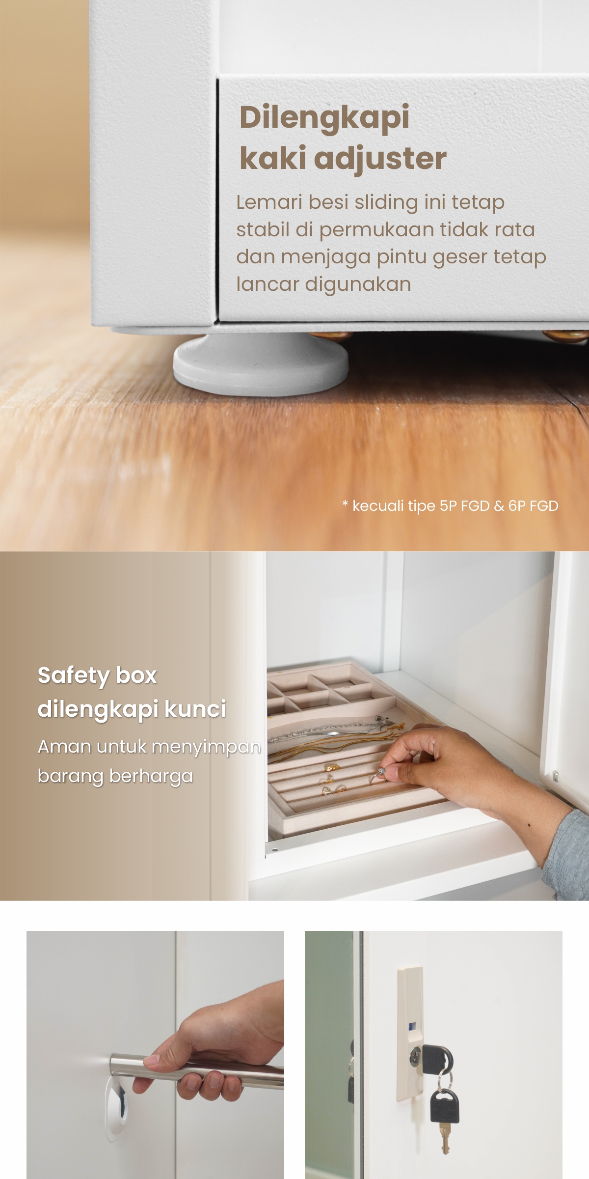 Infografik PIRA - SCHON 120A N MWDSL LEMARI PAKAIAN BESI SLIDING / PINTU GESER warna WHITE - PIRA - halaman 3