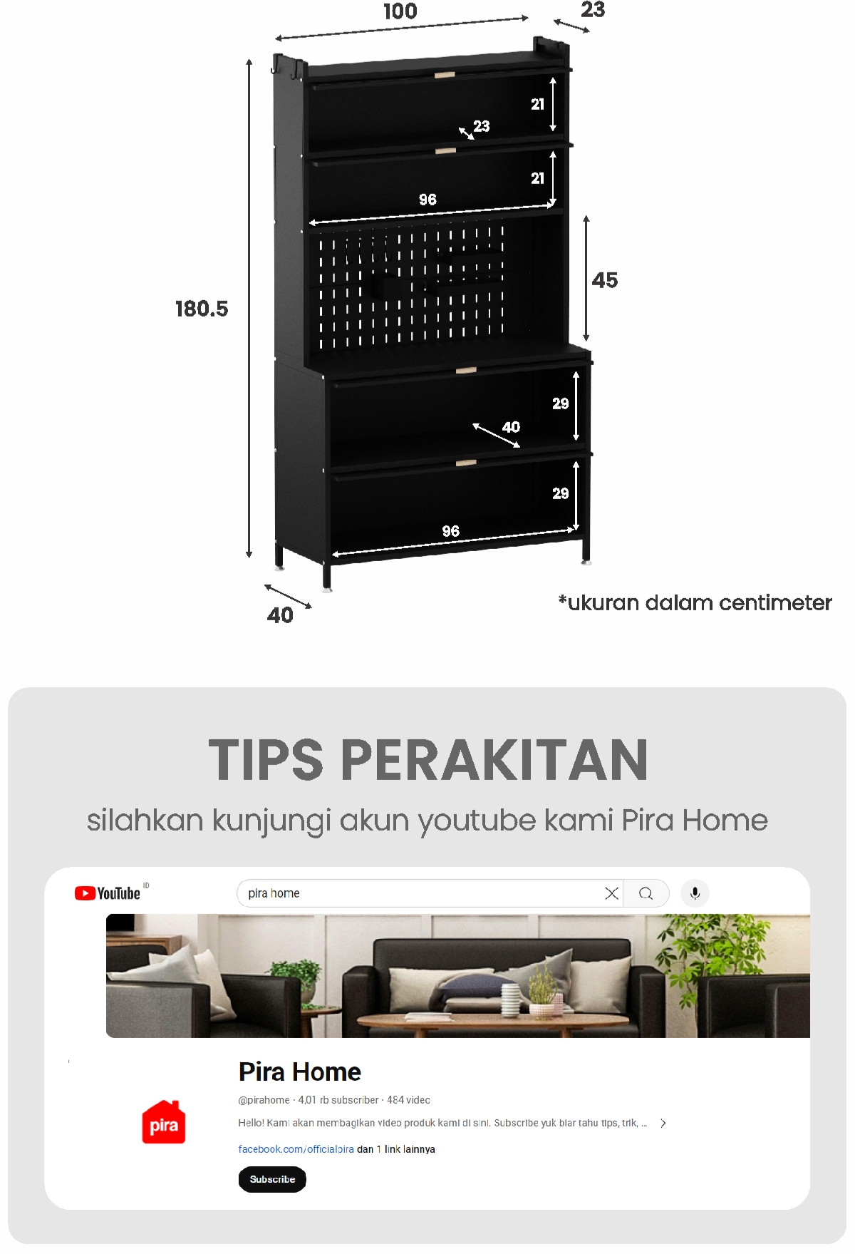 Infografik PIRA - ESSEN AVA MKC 80T5 LEMARI DAPUR / RAK DAPUR / RAK OVEN / RAK MICROWAVE / RAK PIRING / RAK DAPUR BESI warna WHITE - PIRA - halaman 7