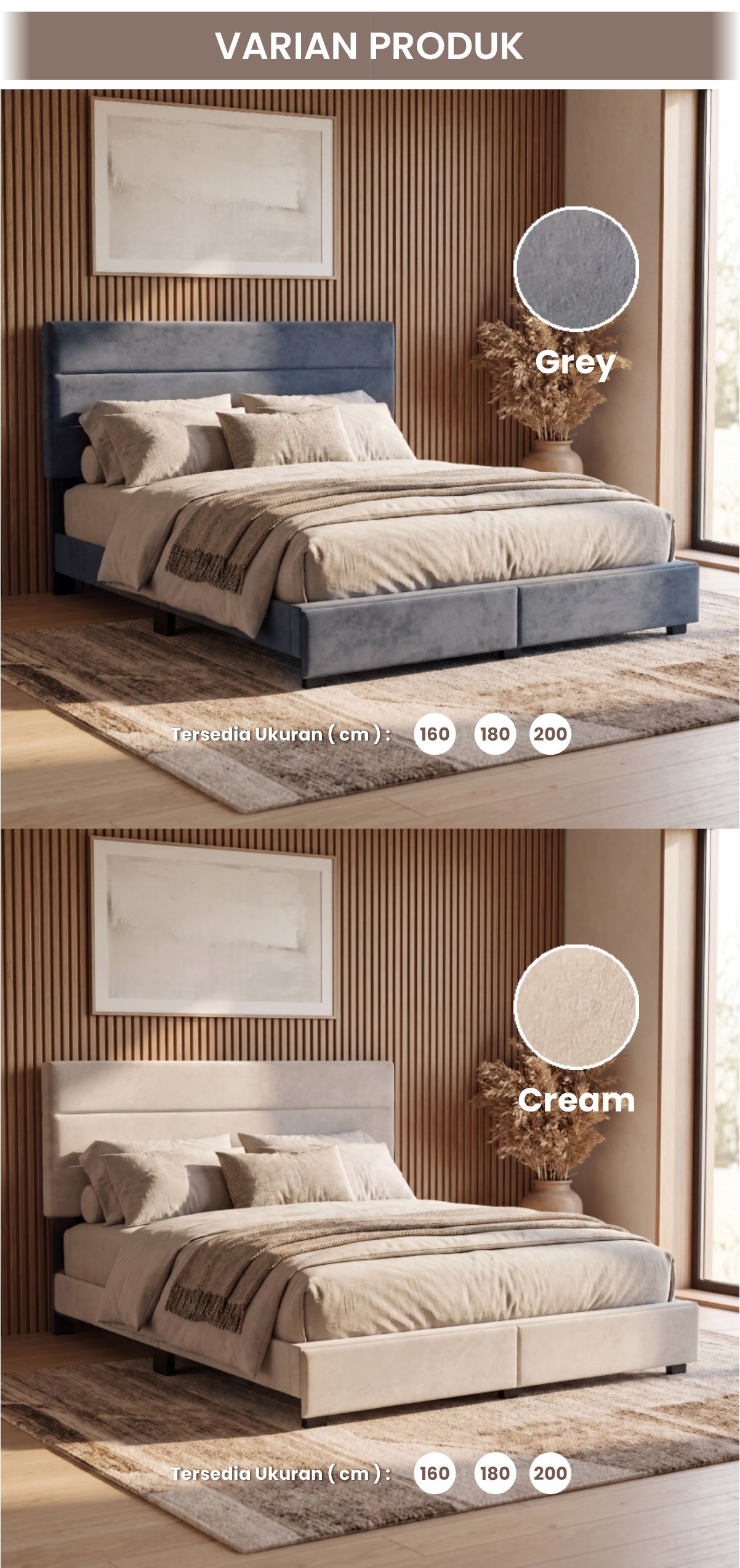 Infografik PIRA - PALMA BD180 PLATFORM BED / DIPAN / DIPAN TEMPAT TIDUR / RANJANG KASUR / DIPAN DENGAN LACI PENYIMPANAN warna GREY - PIRA - halaman 7