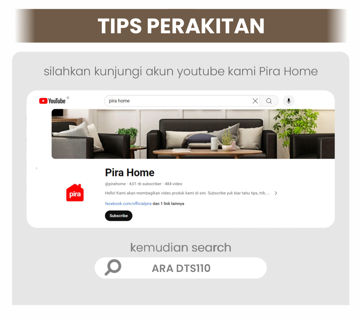 Infografik PIRA - ARA DTS110 MEJA MAKAN SET 4 KURSI warna CREAM OAK - WHITE - PIRA - halaman 7