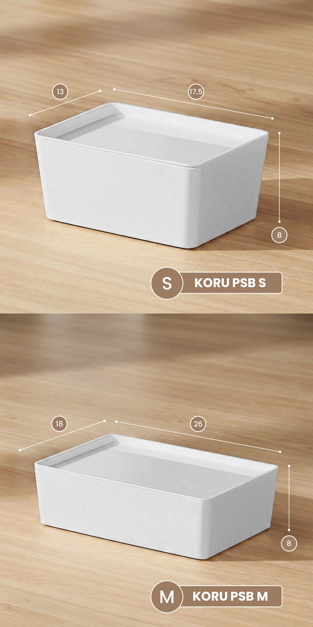 Infografik PIRA -  KORU PSB KOTAK PENYIMPANAN / BOX PENYIMPANAN BARANG / BOX PLASTIK / KOTAK PLASTIK / CONTAINER BOX PLASTIK warna WHITE - PIRA - halaman 6