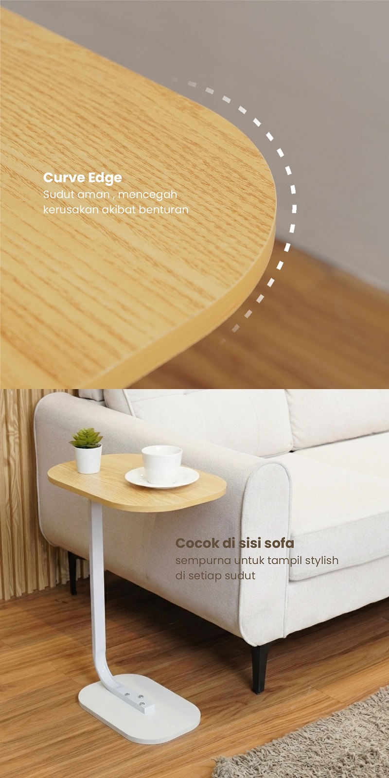 Infografik PIRA - TOGI ET40 MEJA KOPI / MEJA KECIL / MEJA SUDUT SOFA / MEJA SAMPING warna WHITE - PIRA - halaman 4