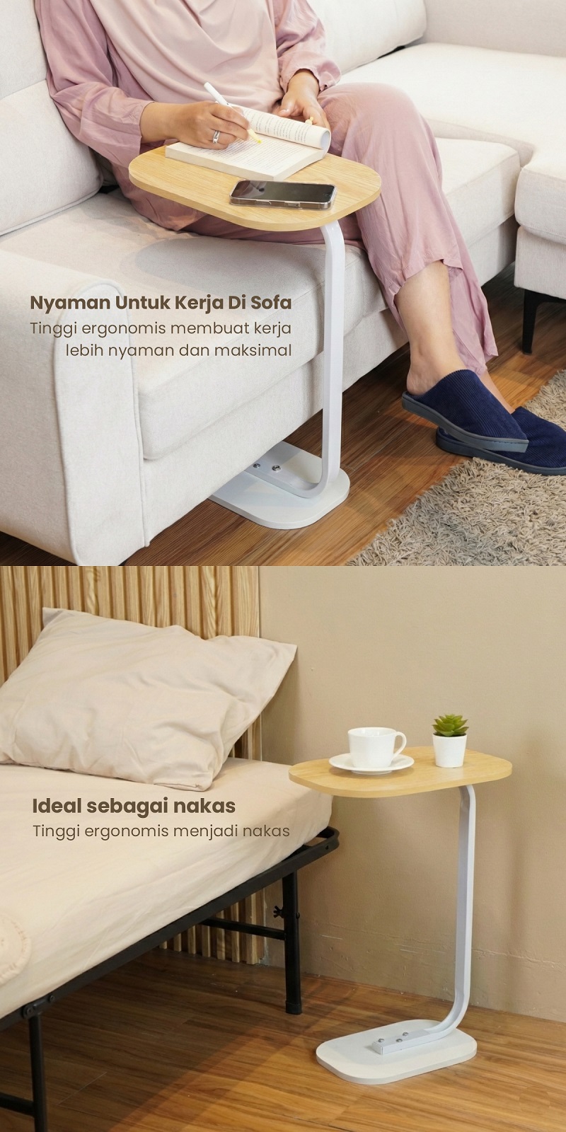 Infografik PIRA - TOGI ET40 MEJA KOPI / MEJA KECIL / MEJA SUDUT SOFA / MEJA SAMPING warna WHITE - PIRA - halaman 5