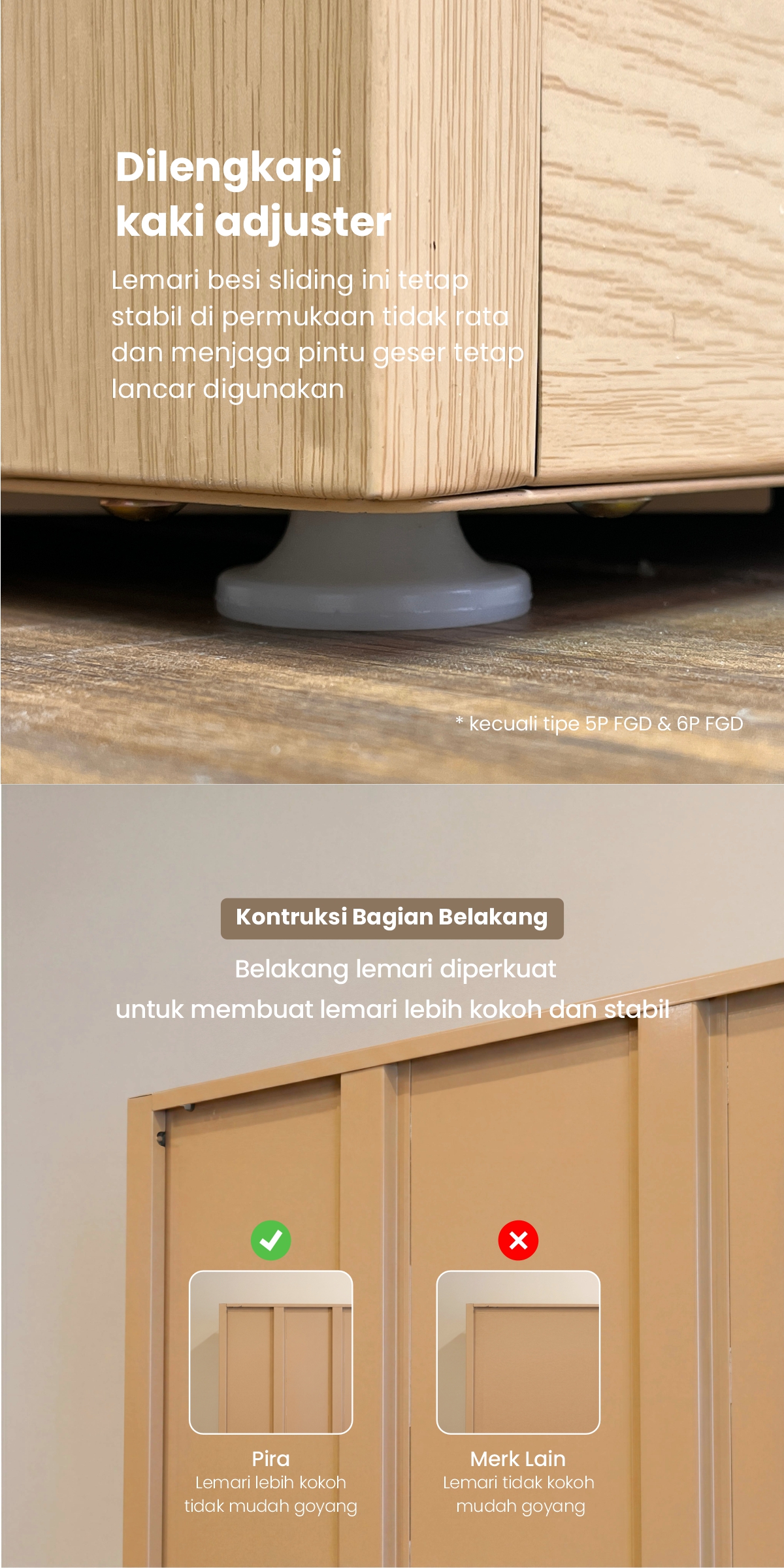 Infografik PIRA - ASHTON AVA 90 MWDSL LEMARI PAKAIAN BESI SLIDING / GESER MOTIF KAYU warna LIGHT ASH - WHITE - PIRA - halaman 5
