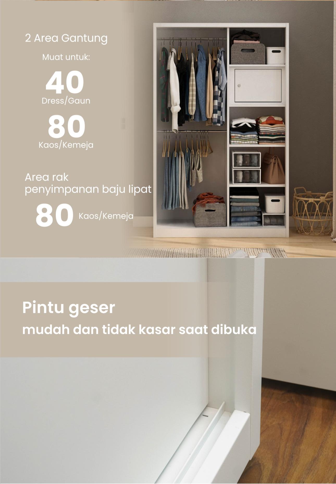 Infografik PIRA OX - RALF 3PS MWD LEMARI PAKAIAN BESI 3 PINTU FULL RAK DENGAN CERMIN warna WHITE - LIGHT GREY - PIRA - halaman 5