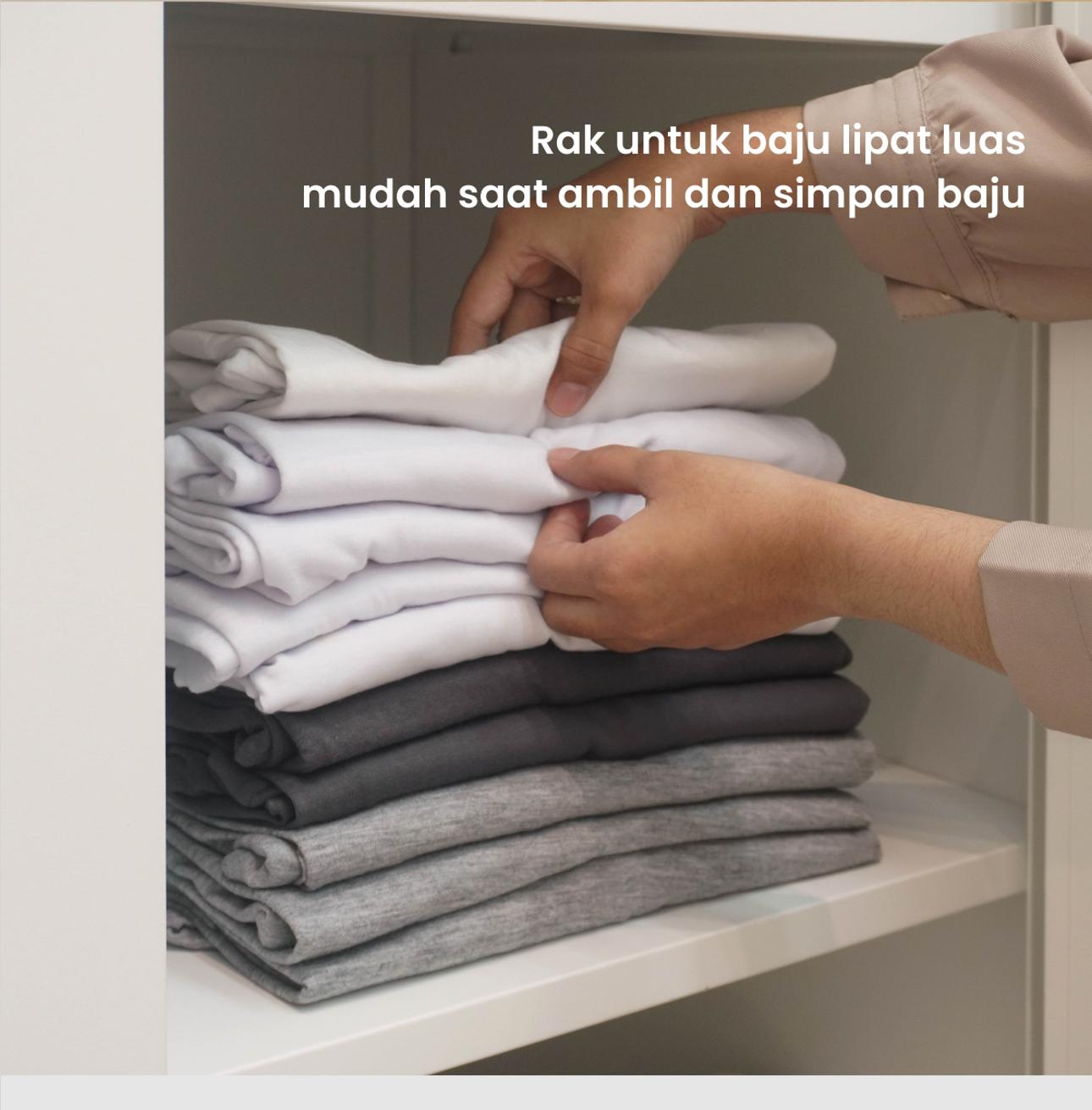 Infografik PIRA OX - RALF 3PS MWD LEMARI PAKAIAN BESI 3 PINTU FULL RAK DENGAN CERMIN warna WHITE - LIGHT GREY - PIRA - halaman 7