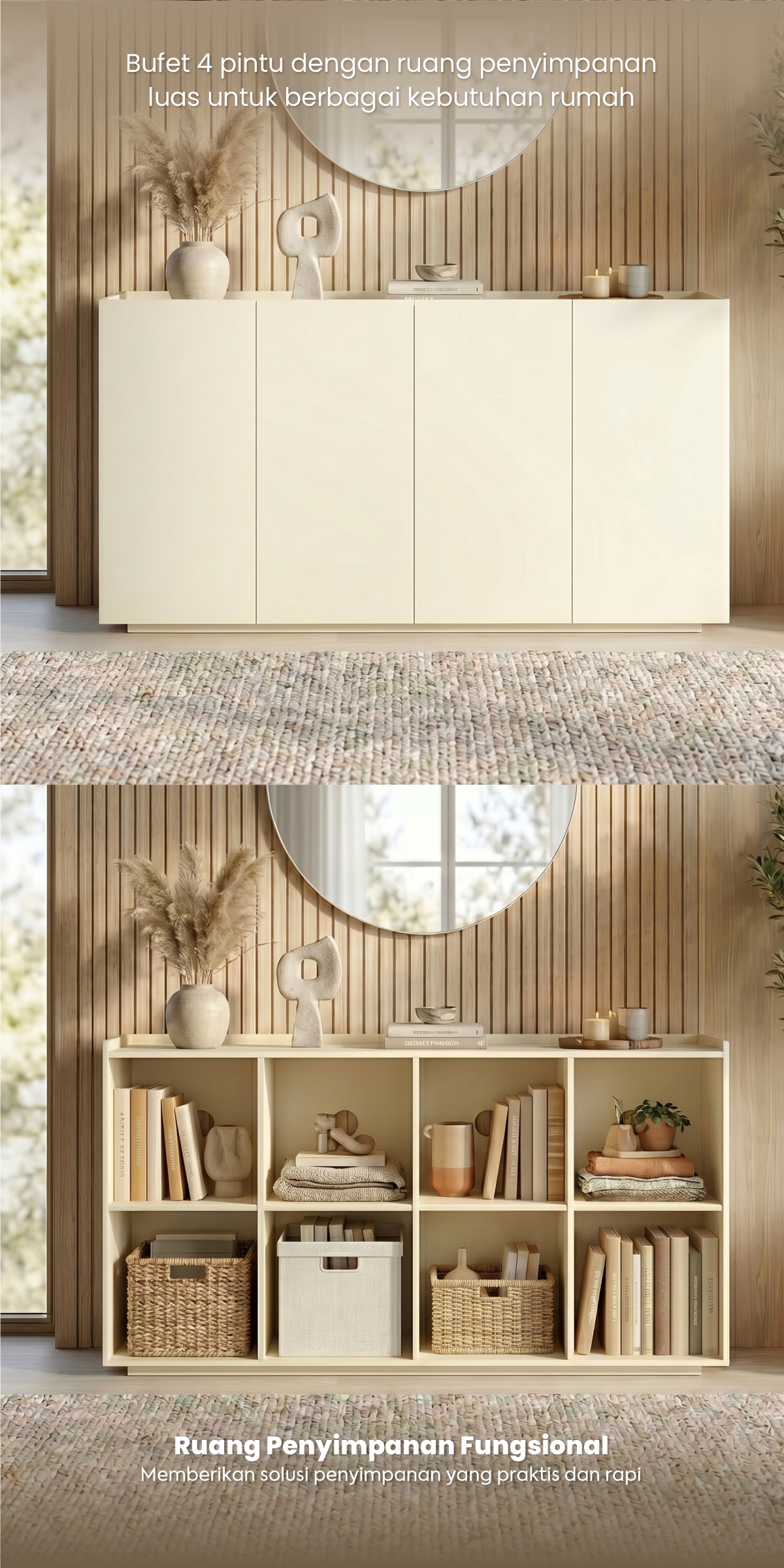 Infografik PIRA METROPOLIS OX - ABRAM SB160 BUFET / SIDEBOARD / LEMARI KABINET / KABINET TV / MEJA TV warna LIGHT TAUPE-TRAVERTINE - PIRA METROPOLIS - halaman 2
