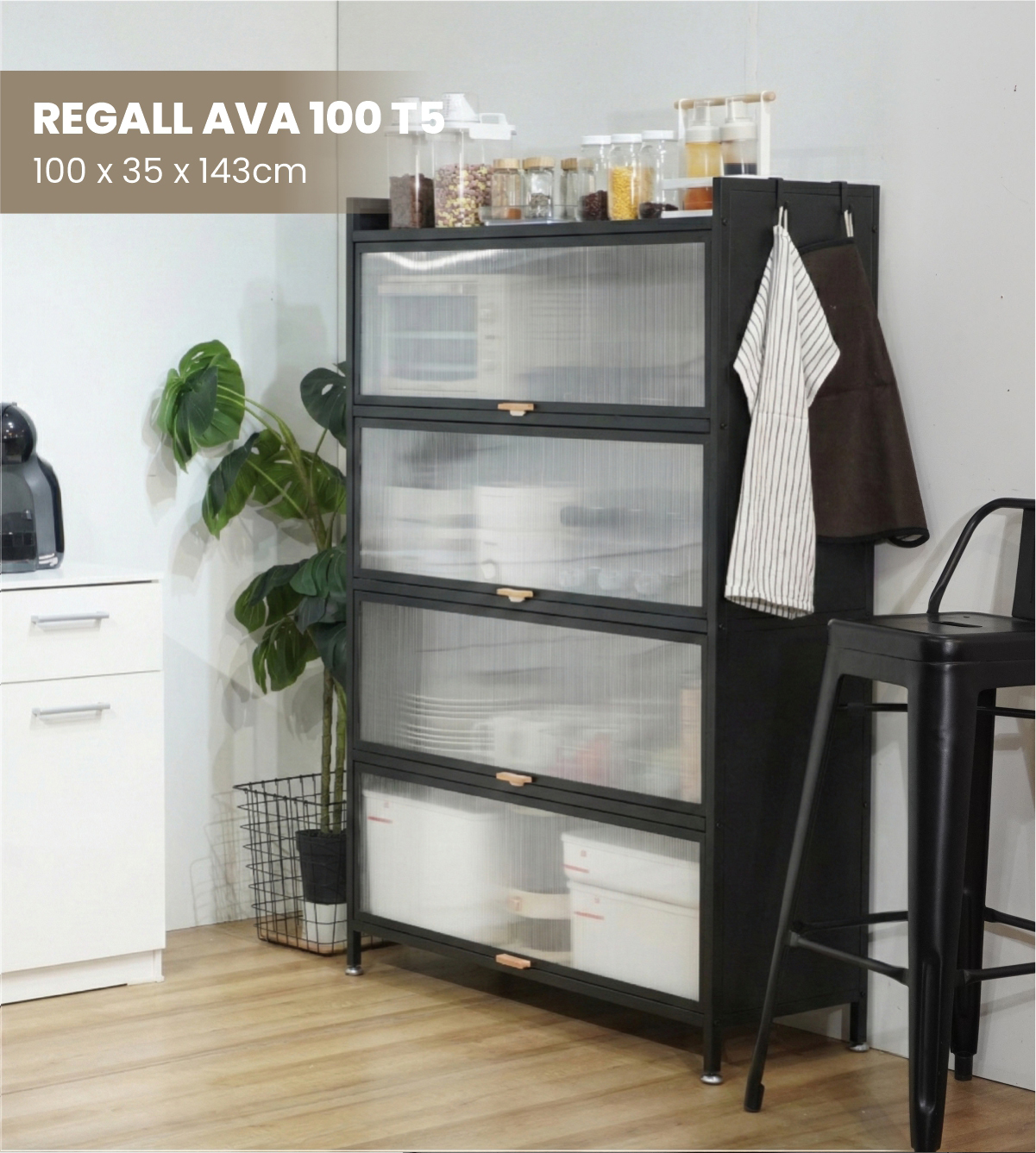 Infografik PIRA - REGALL AVA MSU 100T5 LEMARI DAPUR / RAK DAPUR / RAK DAPUR BESI / RAK SUSUN SERBAGUNA warna WHITE - PIRA - halaman 4