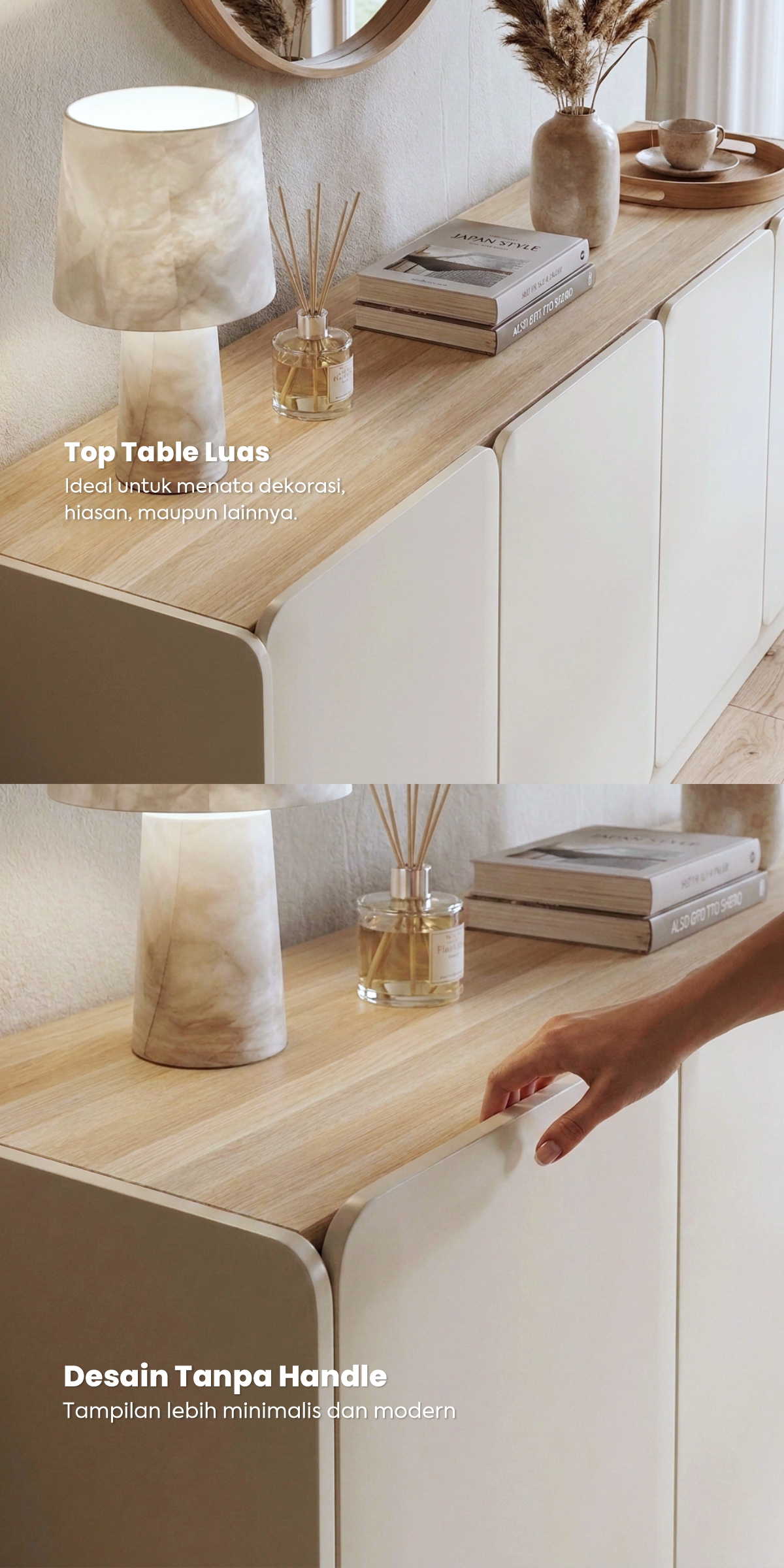 Infografik PIRA -  KOOVA SB180 BUFET / KABINET TV / SIDEBOARD / MEJA TV warna LIGHT TAUPE - PRO OAK - PIRA - halaman 3