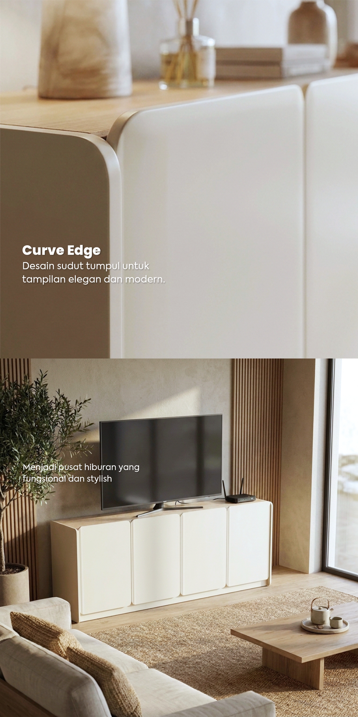Infografik PIRA -  KOOVA SB180 BUFET / KABINET TV / SIDEBOARD / MEJA TV warna LIGHT TAUPE - PRO OAK - PIRA - halaman 4