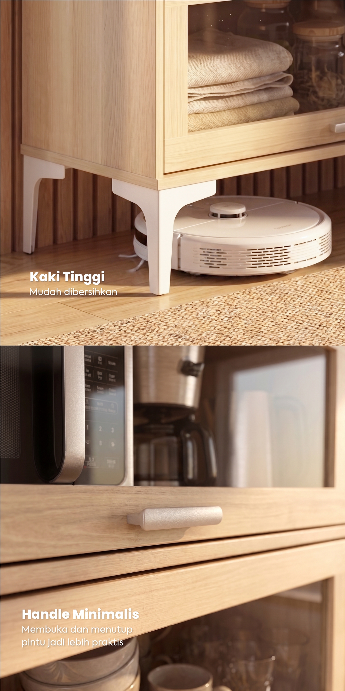 Infografik PIRA -  NEGI KC80 T5 LEMARI DAPUR / RAK DAPUR / RAK DISPLAY / RAK PAJANGAN / RAK SUSUN SERBAGUNA warna PRO OAK - PIRA - halaman 3