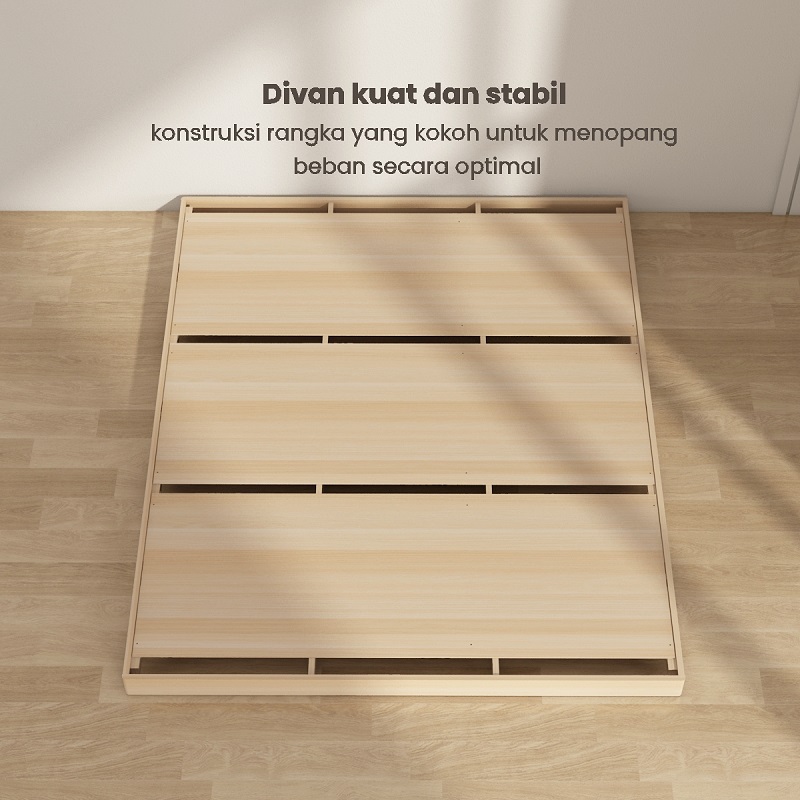 Infografik PIRA - NEST BD120 DIPAN LESEHAN / ALAS TEMPAT TIDUR / TATAKAN DIPAN / RANJANG warna LIGHT TAUPE - PIRA - halaman 5