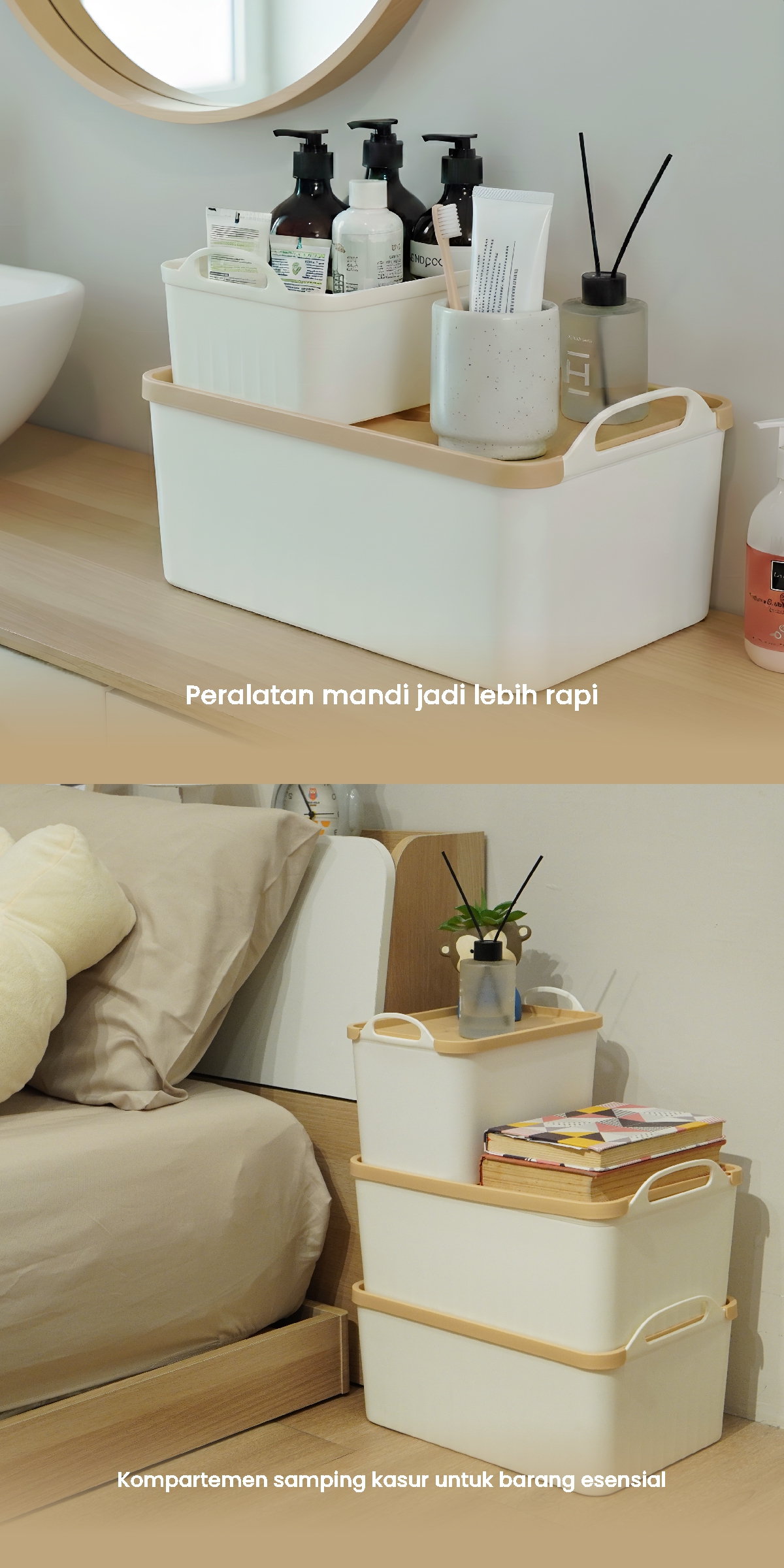 Infografik PIRA -  MIYA PSB KOTAK PENYIMPANAN / BOX PENYIMPANAN BARANG / BOX PLASTIK / KOTAK PLASTIK / CONTAINER BOX PLASTIK warna WHITE - CREAM - PIRA - halaman 3