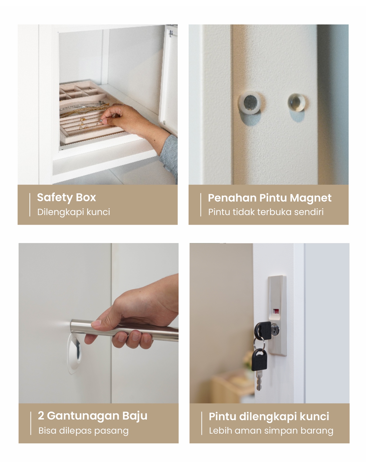 Infografik PIRA -  SHUTTER 90 MWDSL LEMARI PAKAIAN BESI SLIDING / PINTU GESER warna WHITE - PIRA - halaman 6